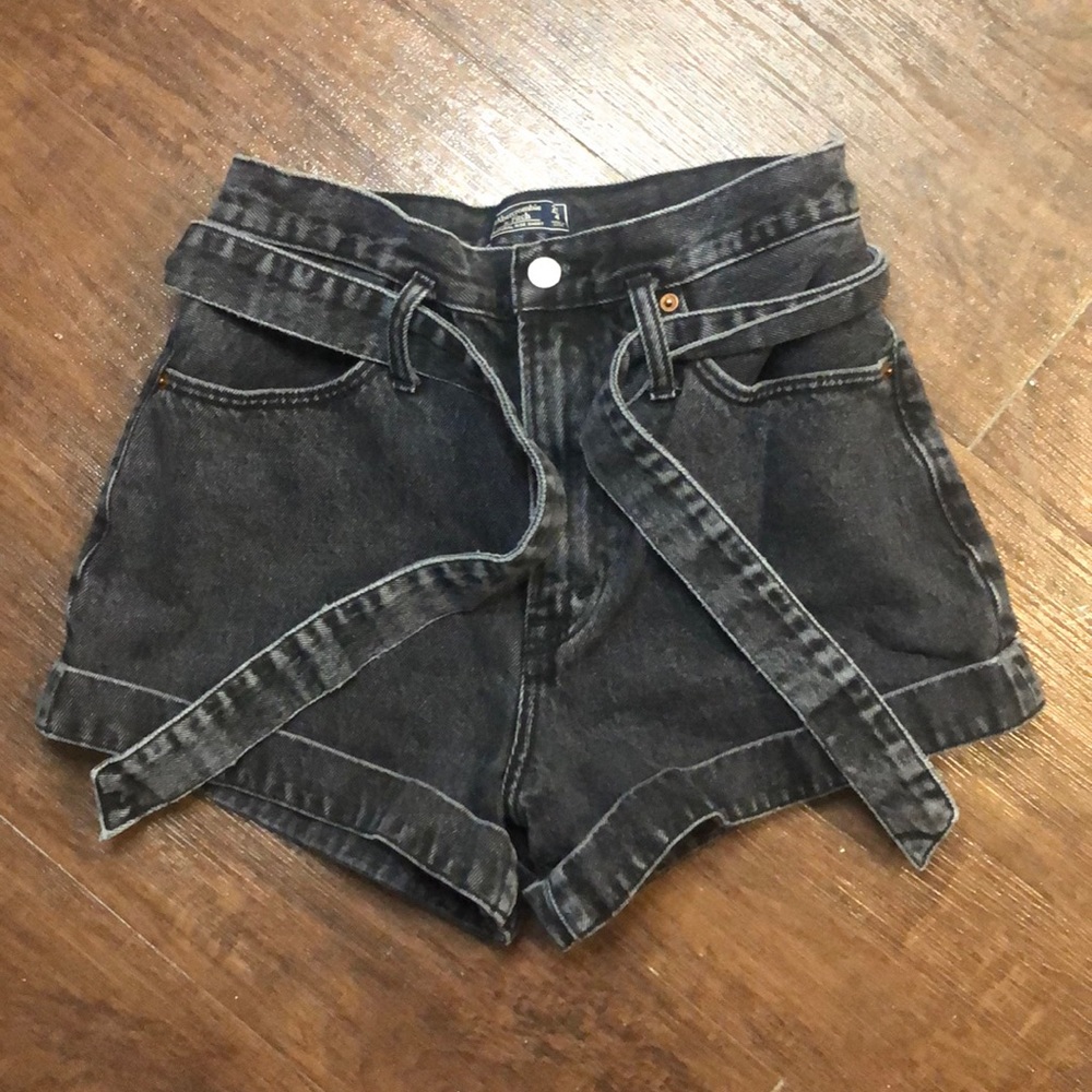 Black High Waisted Shorts